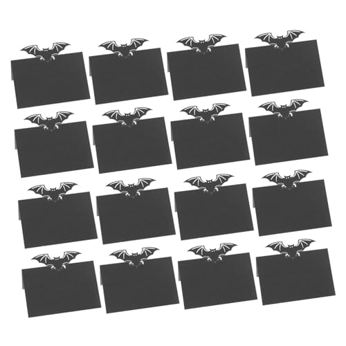 ZUNOXAZ 50 Stück Schwarze Tischkarten Bat Place Cards mit Leerem Design Praktische Platzkarten für Halloween Hochzeit und Party Einzigartige Fledermaus Dekoration Leicht Beschreibbar aus ZUNOXAZ 50 Stück Schwarze Tischkarten Bat Place Cards mit Leerem Design Praktische Platzkarten für Halloween Hochzeit und Party Einzigartige Fledermaus Dekoration Leicht Beschreibbar aus von ZUNOXAZ
