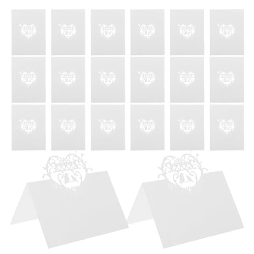 ZUNOXAZ 50 Stück Teiliges Herz-vogel Tischkarten aus Weißem Karton Gefaltete Platzkarten für Hochzeit Empfang und Festliche Sitzordnung Personalisierbare Namenskarten für Elegante ZUNOXAZ 50 Stück Teiliges Herz-vogel Tischkarten aus Weißem Karton Gefaltete Platzkarten für Hochzeit Empfang und Festliche Sitzordnung Personalisierbare Namenskarten für Elegante von ZUNOXAZ