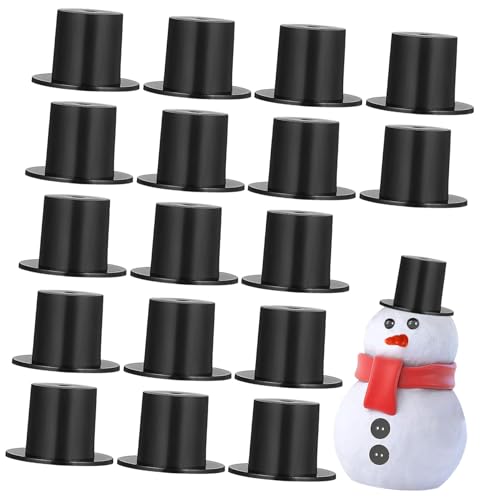 ZUNOXAZ 50 Stück Teiliges Mini Hüte Schwarz Niedliche Kleine Puppenhüte für Weihnachten Fasching und Party Dekoration Vielseitige Mini Doll Hüte für DIY Schneemann und Cosplay Zubehör ZUNOXAZ 50 Stück Teiliges Mini Hüte Schwarz Niedliche Kleine Puppenhüte für Weihnachten Fasching und Party Dekoration Vielseitige Mini Doll Hüte für DIY Schneemann und Cosplay Zubehör von ZUNOXAZ