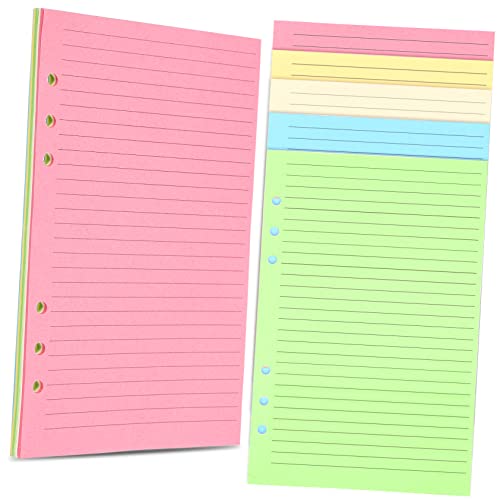ZUNOXAZ 50 Stück Teiliges Nachfüllpapier für Ringbuch Liniertes Loose Leaf Papier Bunte Planer Einlagen Schreib und Notizpapier für Tagesplaner Tagebuch und Scrapbooking ZUNOXAZ 50 Stück Teiliges Nachfüllpapier für Ringbuch Liniertes Loose Leaf Papier Bunte Planer Einlagen Schreib und Notizpapier für Tagesplaner Tagebuch und Scrapbooking von ZUNOXAZ