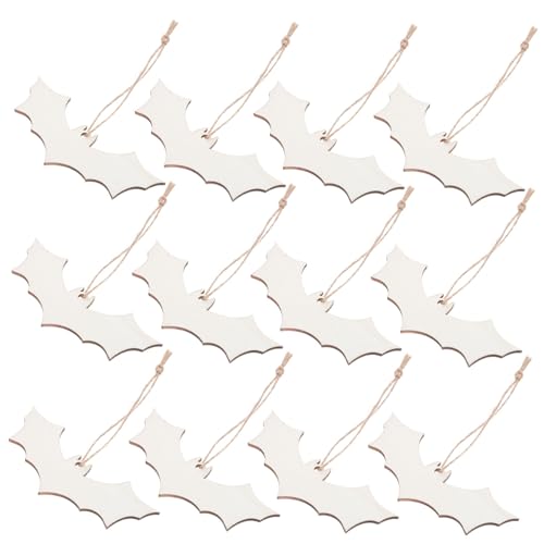 ZUNOXAZ 50 Stück Teiliges Unbemalte Holz Fledermaus Ornamente zum Bemalen Hängende Diy Halloween Dekorationen für Herbstpartys Wiederverwendbare Holzanhänger für Innen und Außenbereiche ZUNOXAZ 50 Stück Teiliges Unbemalte Holz Fledermaus Ornamente zum Bemalen Hängende Diy Halloween Dekorationen für Herbstpartys Wiederverwendbare Holzanhänger für Innen und Außenbereiche von ZUNOXAZ