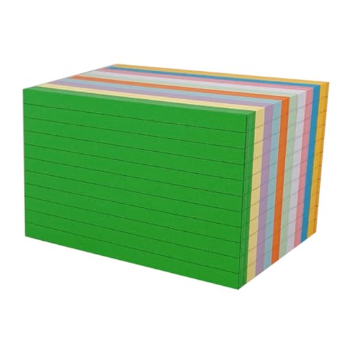 ZUNOXAZ 500Blätter Bunte Indexkarten DIY Graffiti Karten für Notizen To Do Listen und Erinnerungen Farben für Schule Büro und Reisen von ZUNOXAZ