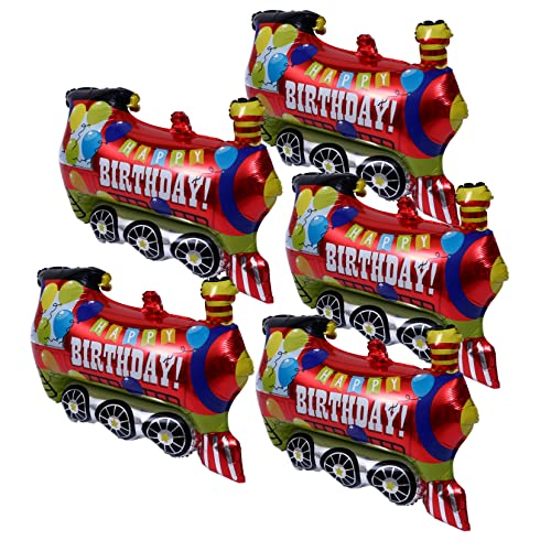 ZUNOXAZ 5Stücke Fahrzeugfolienballons Folienballons für Kindergeburtstag Partydekoration für Babyparty und Schulfeiern Luftdicht und Leicht zu Handhaben von ZUNOXAZ
