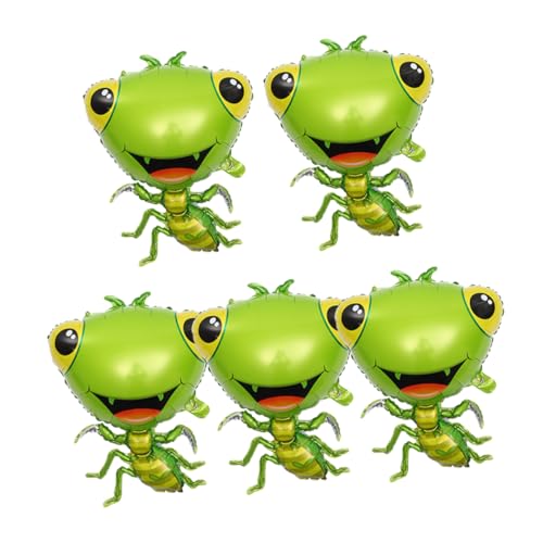 ZUNOXAZ 5Stücke Große Folienballons Mantis Bezaubernde Tierballons für Partys Aluminiumfolie Lebendige Mantis Dekorationen für Kindergeburtstage und Sommerfeiern von ZUNOXAZ