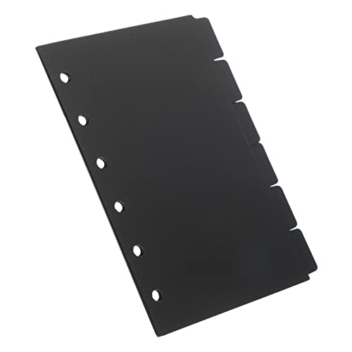 ZUNOXAZ 6 Blätter PP Trennblätter für Ringbuch Schwarze Kunststoffteiler mit Registerkarten für Notizbuch Planer für Büro Schule Organisieren Sie Ihre Dokumente Effizient ZUNOXAZ 6 Blätter PP Trennblätter für Ringbuch Schwarze Kunststoffteiler mit Registerkarten für Notizbuch Planer für Büro Schule Organisieren Sie Ihre Dokumente Effizient von ZUNOXAZ