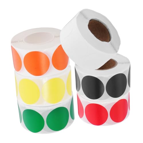 ZUNOXAZ 6 Rollen Dekorative Mark -aufkleber Kleine Punktaufkleber Codierung Kreisförmig Klassifizierungspunktaufkleber Kreisetiketten Farbige Aufkleberpunkte Farbiger Klebepunkt Papier ZUNOXAZ 6 Rollen Dekorative Mark -aufkleber Kleine Punktaufkleber Codierung Kreisförmig Klassifizierungspunktaufkleber Kreisetiketten Farbige Aufkleberpunkte Farbiger Klebepunkt Papier von ZUNOXAZ