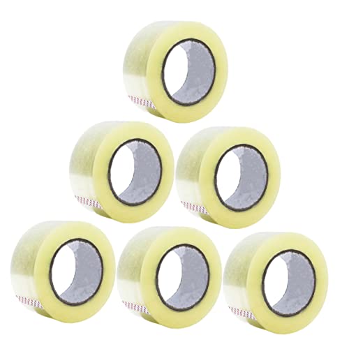 ZUNOXAZ 6 Rollen Transparente Verpackungsbandrolle Starkes Klebeband für Kartonversiegelung und Expressversand für und Lagerung von ZUNOXAZ