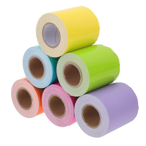 ZUNOXAZ 6 Rollen Wasserfester Pinnwandrand Dekorative für Klassenzimmer Tafel und Bulletin Board Dekoration Praktische und Verschleißfeste Bunte Gestaltung pro Rolle ZUNOXAZ 6 Rollen Wasserfester Pinnwandrand Dekorative für Klassenzimmer Tafel und Bulletin Board Dekoration Praktische und Verschleißfeste Bunte Gestaltung pro Rolle von ZUNOXAZ