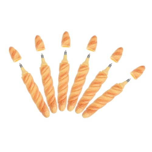 ZUNOXAZ 6 Stück Brot-kugelschreiber Realistische Brotform Kreative Schreibstifte mit Schwarzer Tinte für Schule Büro Party Geschenkideen ZUNOXAZ 6 Stück Brot-kugelschreiber Realistische Brotform Kreative Schreibstifte mit Schwarzer Tinte für Schule Büro Party Geschenkideen von ZUNOXAZ