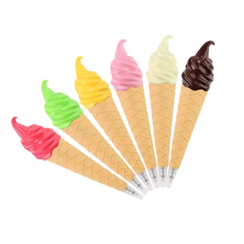 ZUNOXAZ 6 Stück Eisstift Schaufeln Eistütenstifte Scoop Zapfen Eis Kugelschreiber Modell einer Eistüte Kugelschreiber für Eiscreme Schulbriefpapier Schreibwaren-Eis Schulprodukt ZUNOXAZ 6 Stück Eisstift Schaufeln Eistütenstifte Scoop Zapfen Eis Kugelschreiber Modell einer Eistüte Kugelschreiber für Eiscreme Schulbriefpapier Schreibwaren-Eis Schulprodukt von ZUNOXAZ