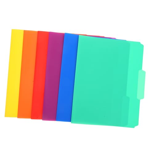 ZUNOXAZ 6 Stück Farbige PP Schnellhefter Langlebige Office Folder mit Taschen Bunte Dokumentenmappe für Büro Schule und Zuhause Schützende Vielseitige Ordnermappen zur Effizienten Ablage ZUNOXAZ 6 Stück Farbige PP Schnellhefter Langlebige Office Folder mit Taschen Bunte Dokumentenmappe für Büro Schule und Zuhause Schützende Vielseitige Ordnermappen zur Effizienten Ablage von ZUNOXAZ