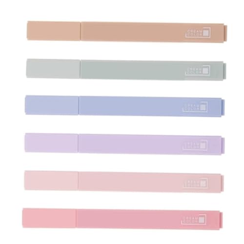 ZUNOXAZ 6 Stück Highlighter Marker mit Soft Spitze Leicht und Schnelltrocknend Farbmix für Schüler Notizen und Büro Praktische Kappen mit Endhalterung Zufällige Farbe ZUNOXAZ 6 Stück Highlighter Marker mit Soft Spitze Leicht und Schnelltrocknend Farbmix für Schüler Notizen und Büro Praktische Kappen mit Endhalterung Zufällige Farbe von ZUNOXAZ