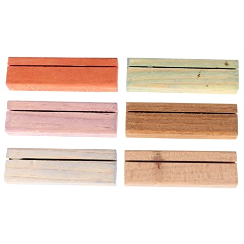 ZUNOXAZ 6 Stück Holz Kartenhalter Vintage Stil Tischkartenhalter Namenskartenhalter Memohalter für Büro und Events Rustikaler Zettelhalter für Fotos Menüs Notizen für Hochzeiten und Partys ZUNOXAZ 6 Stück Holz Kartenhalter Vintage Stil Tischkartenhalter Namenskartenhalter Memohalter für Büro und Events Rustikaler Zettelhalter für Fotos Menüs Notizen für Hochzeiten und Partys von ZUNOXAZ