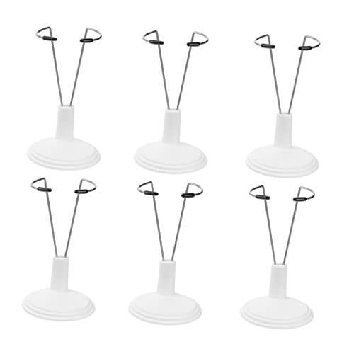 ZUNOXAZ 6 Stück Puppenständer Weiß PVC Doll Display Rack Leicht Tragbar Platzsparend für Zuhause Laden Supermarkt Dekoration ZUNOXAZ 6 Stück Puppenständer Weiß PVC Doll Display Rack Leicht Tragbar Platzsparend für Zuhause Laden Supermarkt Dekoration von ZUNOXAZ