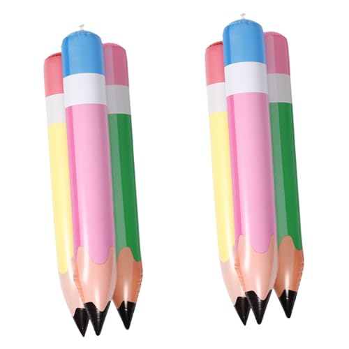 ZUNOXAZ 6 Stück Riesige Aufblasbare Bleistifte Farbige PVC Deko für Klassenzimmer Rückkehr zur Schule Abschlussfeier und Geburtstagsfeiern Groß Leicht und Kinderfreundlich ZUNOXAZ 6 Stück Riesige Aufblasbare Bleistifte Farbige PVC Deko für Klassenzimmer Rückkehr zur Schule Abschlussfeier und Geburtstagsfeiern Groß Leicht und Kinderfreundlich von ZUNOXAZ