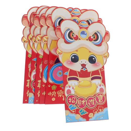 ZUNOXAZ 6 Stück Rote Geldumschläge Kinderfreundlich Sichere Klappe Chinesisches Neujahrsfest Traditionelle Geldgeschenke Umschläge Für Mehrere Empfänger ZUNOXAZ 6 Stück Rote Geldumschläge Kinderfreundlich Sichere Klappe Chinesisches Neujahrsfest Traditionelle Geldgeschenke Umschläge Für Mehrere Empfänger von ZUNOXAZ