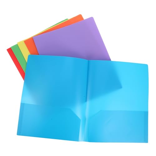 ZUNOXAZ 6 Stück Taschenordner Zwei Taschen Schnellhefter für Büroorganisation Robuste und Vielseitige Dokumentenmappe für Präsentationen und Projektunterlagen von ZUNOXAZ
