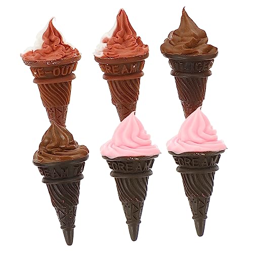 ZUNOXAZ 6 Stück Teiliges Eiscreme Dekorationen aus Widerstandsfähigem Harz für Puppenhaus und DIY Szenen Niedliche Realistische Mini Eiscreme für Kreative Arrangements und Tischdekoration ZUNOXAZ 6 Stück Teiliges Eiscreme Dekorationen aus Widerstandsfähigem Harz für Puppenhaus und DIY Szenen Niedliche Realistische Mini Eiscreme für Kreative Arrangements und Tischdekoration von ZUNOXAZ