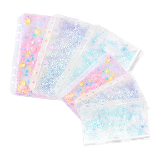 ZUNOXAZ 6 Stück Teiliges Extra Dicker Aufbewahrungstaschen mit Reißverschluss Transparente Organizer Beutel Business Karten Zipper Pouches für Büro und Studium von ZUNOXAZ