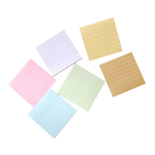 ZUNOXAZ 6 Stück Teiliges Farbige Linierte Haftnotizen mit Starker Klebkraft Praktische Kleine Notizblöcke für Büro Schule und Zuhause Selbstklebende Memo Pads Vielseitig Einsetzbar ZUNOXAZ 6 Stück Teiliges Farbige Linierte Haftnotizen mit Starker Klebkraft Praktische Kleine Notizblöcke für Büro Schule und Zuhause Selbstklebende Memo Pads Vielseitig Einsetzbar von ZUNOXAZ