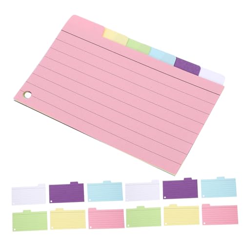 ZUNOXAZ 6 Stück Teiliges Linierte Indexkarten Transparentem Frosted Cover Kompakte Notizblöcke aus Dickem Papier für Schule Büro Vokabeln Lernen und Tägliche Notizen Farbig Gemischt ZUNOXAZ 6 Stück Teiliges Linierte Indexkarten Transparentem Frosted Cover Kompakte Notizblöcke aus Dickem Papier für Schule Büro Vokabeln Lernen und Tägliche Notizen Farbig Gemischt von ZUNOXAZ