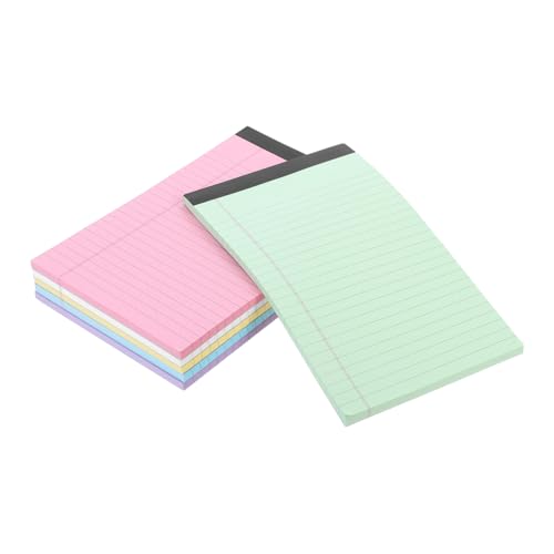 ZUNOXAZ 6 Stück Teiliges Liniertes Memo Pad Tragbares Abreißbares Schreibblock Notizbuch in Farben und Leicht für Büro Schule und Tägliche Planung ZUNOXAZ 6 Stück Teiliges Liniertes Memo Pad Tragbares Abreißbares Schreibblock Notizbuch in Farben und Leicht für Büro Schule und Tägliche Planung von ZUNOXAZ