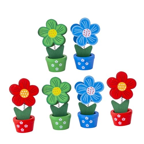 ZUNOXAZ 6 Stück Teiliges Memo Clip Blumentopf Design Wiederverwendbare Notizhalter aus Langlebigem Holz Vielseitig als Foto und Zettelhalter für Schreibtisch Büro und Zufällige Farbe ZUNOXAZ 6 Stück Teiliges Memo Clip Blumentopf Design Wiederverwendbare Notizhalter aus Langlebigem Holz Vielseitig als Foto und Zettelhalter für Schreibtisch Büro und Zufällige Farbe von ZUNOXAZ