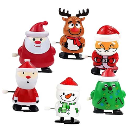 ZUNOXAZ 6 Stück Teiliges Weihnachts Aufziehspielzeug mit Niedlichen Santa Motiven Lustig und Kreativ Kleine Langlebig und Sicher als Kinderparty Mitgebsel und Wiederverwendbares ZUNOXAZ 6 Stück Teiliges Weihnachts Aufziehspielzeug mit Niedlichen Santa Motiven Lustig und Kreativ Kleine Langlebig und Sicher als Kinderparty Mitgebsel und Wiederverwendbares von ZUNOXAZ
