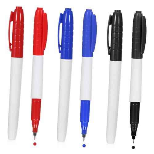 ZUNOXAZ 6 Stück Whiteboard Marker Fein Trocken Abwischbar Wasserbasiert Tafel Stifte für Büro Schule Notizen Zeichnungen Schwarz Blau Rot ZUNOXAZ 6 Stück Whiteboard Marker Fein Trocken Abwischbar Wasserbasiert Tafel Stifte für Büro Schule Notizen Zeichnungen Schwarz Blau Rot von ZUNOXAZ