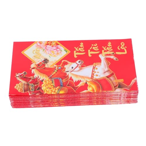 ZUNOXAZ 60 Stück Lunar Year Envelopes Vietnamesische Pferde Zodiac Geldumschläge Rote Taschen für Chinesisches Frühlingsfest Festliche Glücksumschläge für Asien ZUNOXAZ 60 Stück Lunar Year Envelopes Vietnamesische Pferde Zodiac Geldumschläge Rote Taschen für Chinesisches Frühlingsfest Festliche Glücksumschläge für Asien von ZUNOXAZ