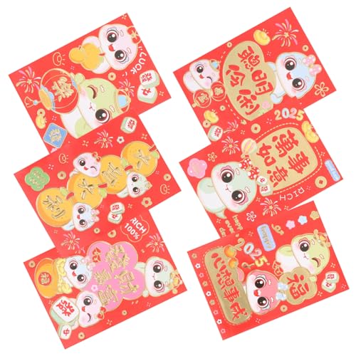 ZUNOXAZ 60 Stück Rote Umschläge Chinesisches Neujahrsfest Traditionelle Glücksumschläge Papierumschläge mit Schlangenmotiv Vielseitig für Geldgeschenke Dekorative Chinesische Jahr ZUNOXAZ 60 Stück Rote Umschläge Chinesisches Neujahrsfest Traditionelle Glücksumschläge Papierumschläge mit Schlangenmotiv Vielseitig für Geldgeschenke Dekorative Chinesische Jahr von ZUNOXAZ