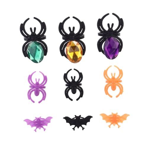 ZUNOXAZ 60 Stück Teiliges Halloween Ring mit Bunten Cartoon Spinnen und Fledermausringen Kindgerechte Kunststoffringe als Party Deko und Mitgebsel für Kindergeburtstag und Kostümparty ZUNOXAZ 60 Stück Teiliges Halloween Ring mit Bunten Cartoon Spinnen und Fledermausringen Kindgerechte Kunststoffringe als Party Deko und Mitgebsel für Kindergeburtstag und Kostümparty von ZUNOXAZ