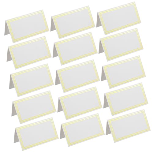 ZUNOXAZ 60 Stück Teiliges Tischkarten mit Bronzierter Randverzierung Elegante Namenskarten für Hochzeiten Bankette und Dinner Dreidimensionales Design Festliche Sitzplatzkarten für ZUNOXAZ 60 Stück Teiliges Tischkarten mit Bronzierter Randverzierung Elegante Namenskarten für Hochzeiten Bankette und Dinner Dreidimensionales Design Festliche Sitzplatzkarten für von ZUNOXAZ