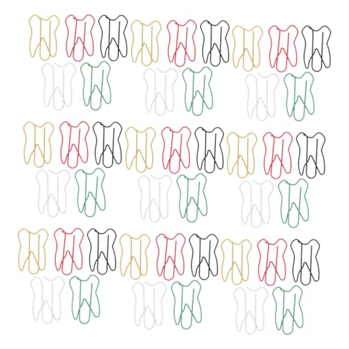 ZUNOXAZ 60 Stück Zahnförmige Büroklammern Bunte Metall Paperclips Für Dokumentenorganisation Büro Dateiklammern Kreative Papierhalter Multifunktionale Clips ZUNOXAZ 60 Stück Zahnförmige Büroklammern Bunte Metall Paperclips Für Dokumentenorganisation Büro Dateiklammern Kreative Papierhalter Multifunktionale Clips von ZUNOXAZ