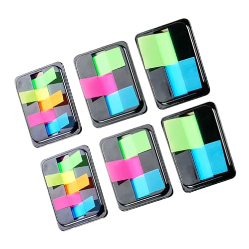 ZUNOXAZ 6Boxen Neon Haftnotizen Klebezettel Farbige Page Marker Flaggen für Bücher Dokumente Notizen Registerkarten zum Beschriften und Markieren mit Kunststoffmaterial ZUNOXAZ 6Boxen Neon Haftnotizen Klebezettel Farbige Page Marker Flaggen für Bücher Dokumente Notizen Registerkarten zum Beschriften und Markieren mit Kunststoffmaterial von ZUNOXAZ