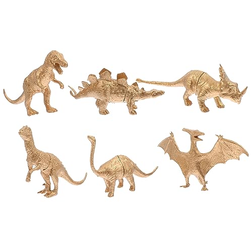 ZUNOXAZ 6Stücke Teiliges Dinosaurier Modell Lebendige Bastelarbeiten für Tischdekoration Ornamente für Kindergeburtstagsfeiern und Kreative Lernspielzeuge Goldene Designs ZUNOXAZ 6Stücke Teiliges Dinosaurier Modell Lebendige Bastelarbeiten für Tischdekoration Ornamente für Kindergeburtstagsfeiern und Kreative Lernspielzeuge Goldene Designs von ZUNOXAZ