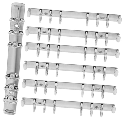 ZUNOXAZ 7 Stück Teiliges Metall Ringbuchmechanik Binder Mechanismus Langlebig Robust Einfach zu Öffnen und Schließen Nachfüllmechanismus für Lose für Notizbuch Planer Büro Schule ZUNOXAZ 7 Stück Teiliges Metall Ringbuchmechanik Binder Mechanismus Langlebig Robust Einfach zu Öffnen und Schließen Nachfüllmechanismus für Lose für Notizbuch Planer Büro Schule von ZUNOXAZ