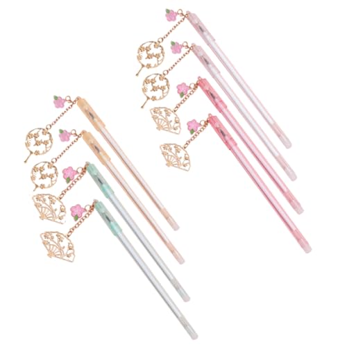 ZUNOXAZ 8 Stück Anhängerstift Gel Schöner Neutralstift Kugelschreiber Tintenstift Tintenroller Mit Fächer Anhänger Markierungsstift Büro Schule Schreibwaren Kunststoff ZUNOXAZ 8 Stück Anhängerstift Gel Schöner Neutralstift Kugelschreiber Tintenstift Tintenroller Mit Fächer Anhänger Markierungsstift Büro Schule Schreibwaren Kunststoff von ZUNOXAZ