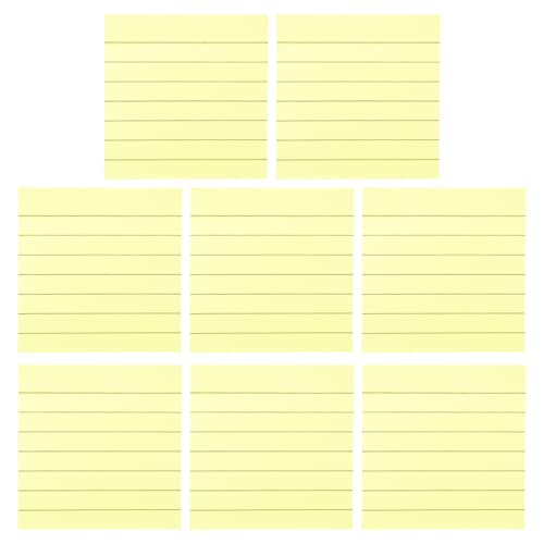 ZUNOXAZ 800 Blatt Selbstklebende Haftnotizen Liniert Gelbe Notizblöcke für Büro und Zuhause Praktische Klebezettel für Wichtige Notizen und To Do Listen von ZUNOXAZ