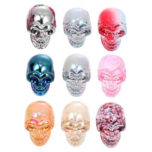ZUNOXAZ 9 Stück Teiliges Kristall Skelett Dekor Bunte Handgefertigte Schädelfiguren aus Hochwertigem Glas Dekorativ und Multifunktional für Büro Zuhause Einweihungsgeschenk ZUNOXAZ 9 Stück Teiliges Kristall Skelett Dekor Bunte Handgefertigte Schädelfiguren aus Hochwertigem Glas Dekorativ und Multifunktional für Büro Zuhause Einweihungsgeschenk von ZUNOXAZ