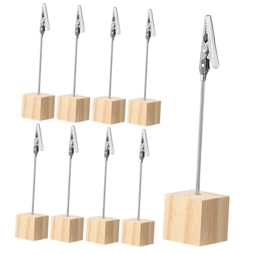 ZUNOXAZ 9 Stück Teiliges Tischkartenhalter aus Holz mit Clip Multifunktionale Memo Fotoklammern Kreative Tischdekoration für Büro Hochzeit Restaurant Praktische Nachrichtentafeln ZUNOXAZ 9 Stück Teiliges Tischkartenhalter aus Holz mit Clip Multifunktionale Memo Fotoklammern Kreative Tischdekoration für Büro Hochzeit Restaurant Praktische Nachrichtentafeln von ZUNOXAZ