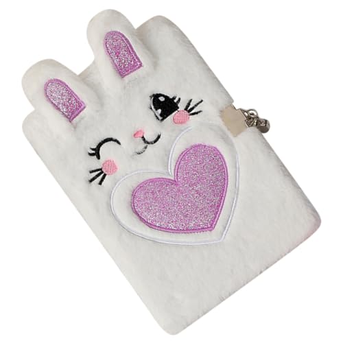 ZUNOXAZ Abschließbares Plüsch notizbuch mit Süßem Cartoon kaninchen Motiv Weicher Kuschelcover Handliche Flauschiges Tagebuch für Schüler Studenten Büro und Reisen Herz Design ZUNOXAZ Abschließbares Plüsch notizbuch mit Süßem Cartoon kaninchen Motiv Weicher Kuschelcover Handliche Flauschiges Tagebuch für Schüler Studenten Büro und Reisen Herz Design von ZUNOXAZ