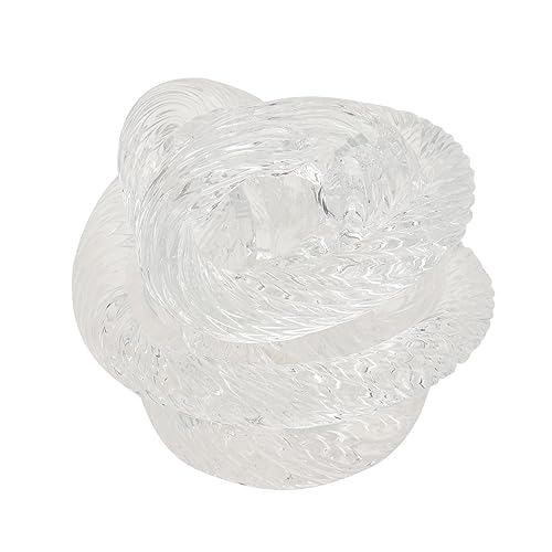 ZUNOXAZ Abstrakte Seilknoten Dekoration Weiß Kleines Ornament Wohnzimmerschrank Schreibtisch Accessoire Robust Stilvoll für Wohnzimmer Schlafzimmer Party von ZUNOXAZ