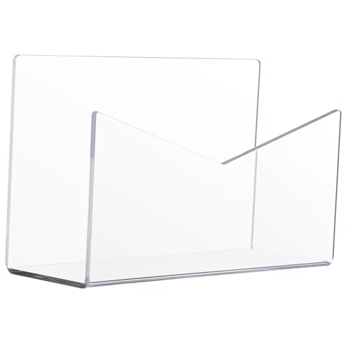 ZUNOXAZ Acryl Mail Organizer für Schreibtisch Klarer Briefhalter Eleganter Briefablage Stabiler Aktenordner für Büro Zuhause und Schule Einfacher Zugriff und Praktischer von ZUNOXAZ