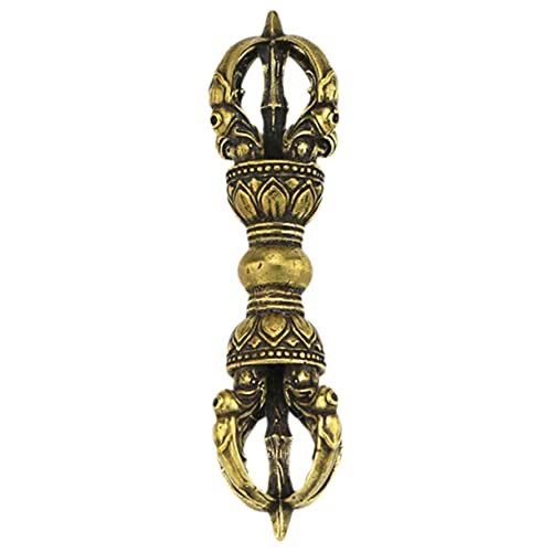 ZUNOXAZ Antike Kupfer Vajra Pestle Dekoration Metallverzierung für Büro Wohnzimmer Vintage Buddhistische Hausdekoration Tischornament von ZUNOXAZ