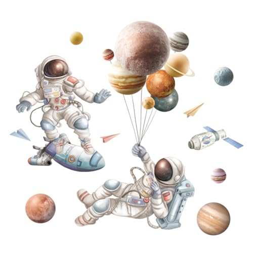 ZUNOXAZ Astronaut Wandsticker Abnehmbar Selbstklebend Langlebig Weltraum Dekoration für Kinderzimmer Kreative Raumgestaltung Einfache Anbringung Rückstände ZUNOXAZ Astronaut Wandsticker Abnehmbar Selbstklebend Langlebig Weltraum Dekoration für Kinderzimmer Kreative Raumgestaltung Einfache Anbringung Rückstände von ZUNOXAZ