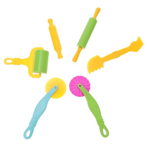 ZUNOXAZ DIY Knetwerkzeug Knetform Formen Kunststoff Spielset Bunt Kreatives Modellierwerkzeug für Jungen Mädchen Lernspielzeug von ZUNOXAZ