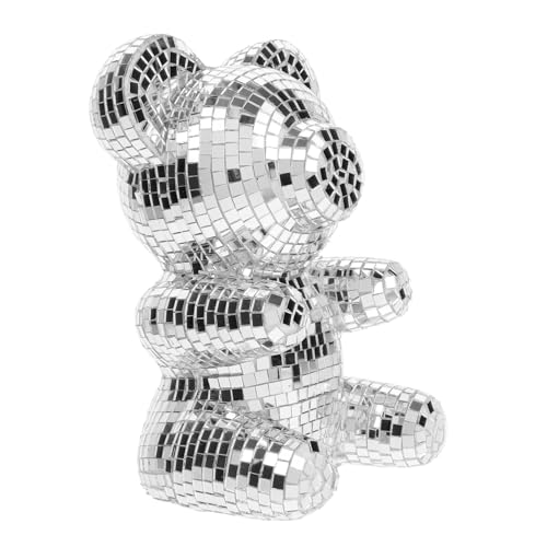 ZUNOXAZ Disco Spiegelbär Dekofigur Silber Klein Reflektierende Party Tischdekoration Robust Bruchsicher Für Geburtstag Hochzeit Weihnachten Valentinstag Stilvolles Raumaccessoire ZUNOXAZ Disco Spiegelbär Dekofigur Silber Klein Reflektierende Party Tischdekoration Robust Bruchsicher Für Geburtstag Hochzeit Weihnachten Valentinstag Stilvolles Raumaccessoire von ZUNOXAZ