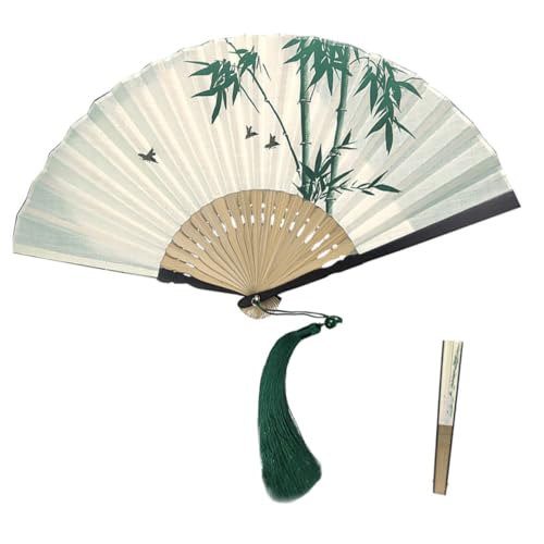 ZUNOXAZ Faltbarer Handfächer im Vintage Stil mit Quaste Traditioneller Chinesischer Fächer für Dekoration und Tänze für Hochzeiten und Feste ZUNOXAZ Faltbarer Handfächer im Vintage Stil mit Quaste Traditioneller Chinesischer Fächer für Dekoration und Tänze für Hochzeiten und Feste von ZUNOXAZ