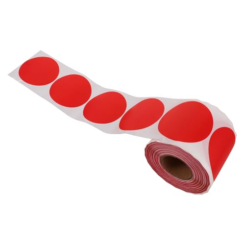 ZUNOXAZ Farbiges Rundes Etikettenpapier Selbstklebend Bunte Aufkleber mit Mattierter Oberfläche Beschriftbar für Organisation Sortierung Büro und Haushalt von ZUNOXAZ